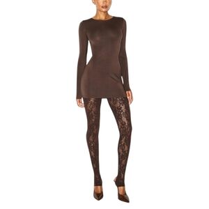 SKIMS Smooth Layered Crew Mini Dress